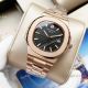 Swiss Quality Patek Philippe Nautilus Citizen 8215 Rose Gold Blue Replica Watches (5)_th.jpg